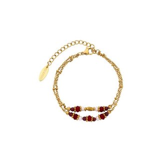Les Cordes Les Cordes - Armband Bordeaux