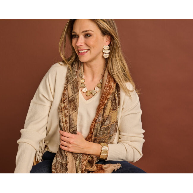 Les Cordes Halsketting KIEL Beige