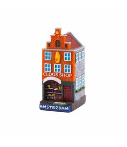 4 stuks polystone huisje Clog shop Amsterdam