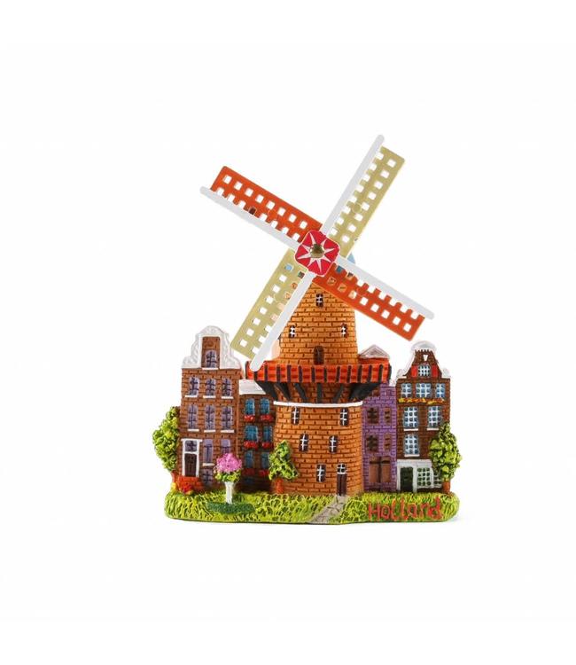 8 stuks Magneet stellingmolen stad