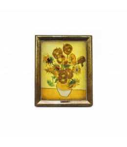 12 stuks Magneet 2D MDF Zonnebloemen - Van Gogh