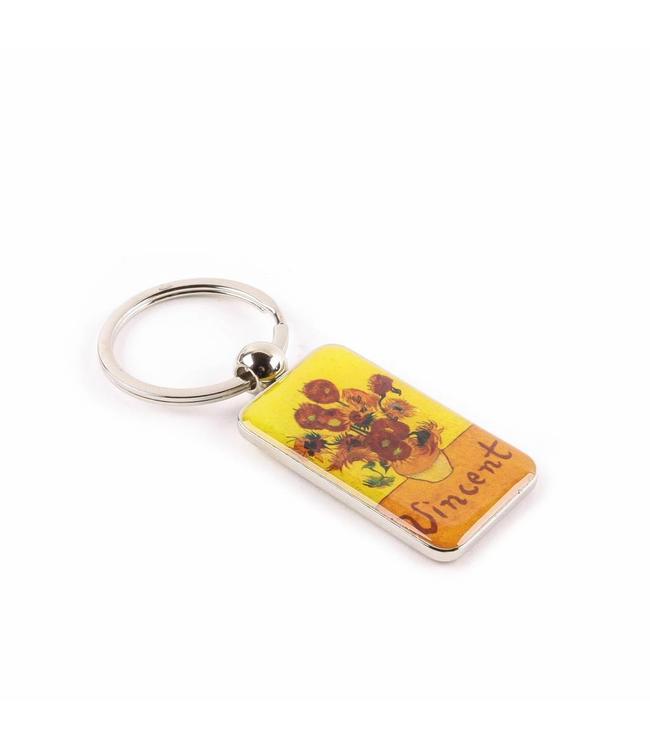 12 stuks Sleutelhanger Zonnebloemen Van Gogh