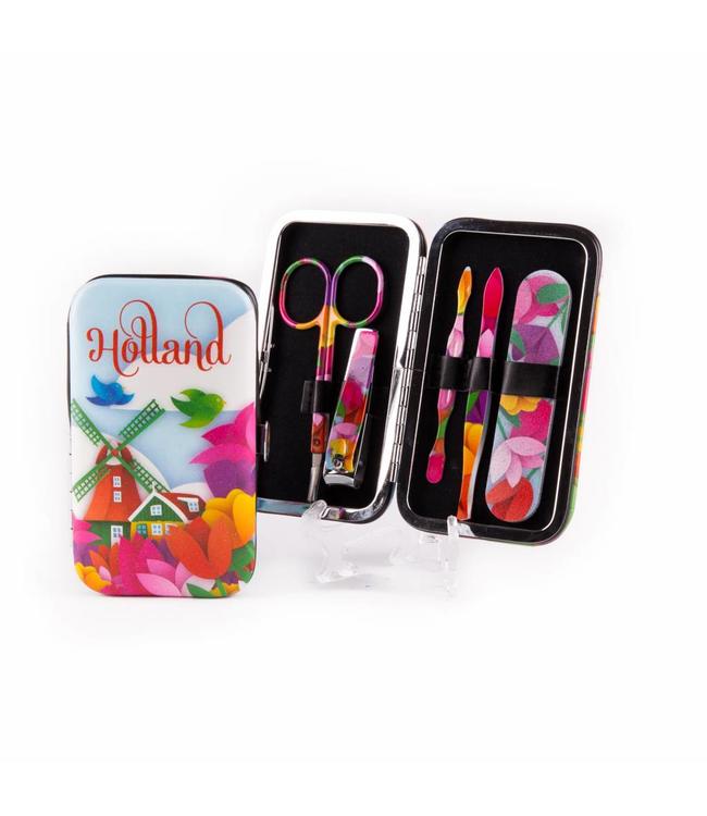 6 stuks Manicure setje tulp design Holland