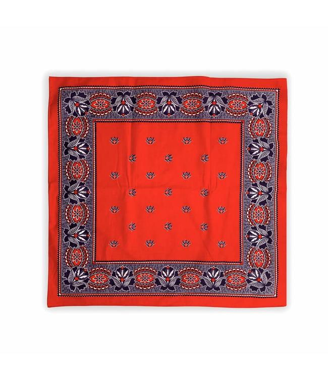 10 stuks Zakdoek 63 x 63 cm rood rood decor Paisley