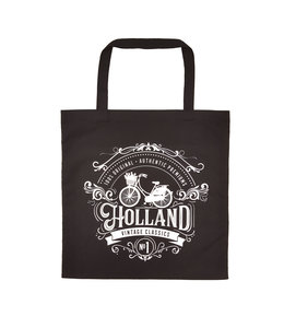 12 stuks tas katoen Holland zwart classic