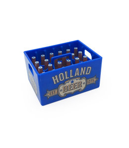 12 stuks opener magneet kratje bier Holland blauw