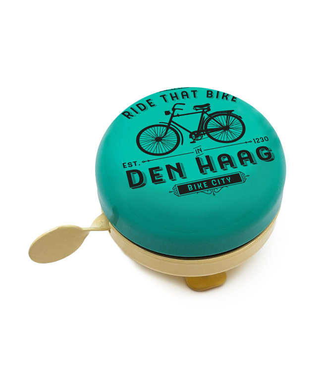 Fietsbel Den Haag Ride that Bike groen 58 mm