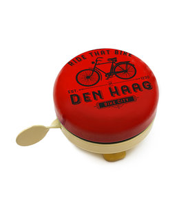 Fietsbel Den Haag Ride that Bike rood 58 mm
