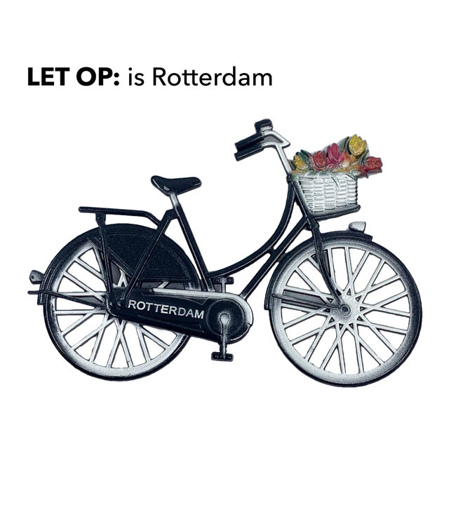 12 stuks magneet metaal fiets zwart Rotterdam
