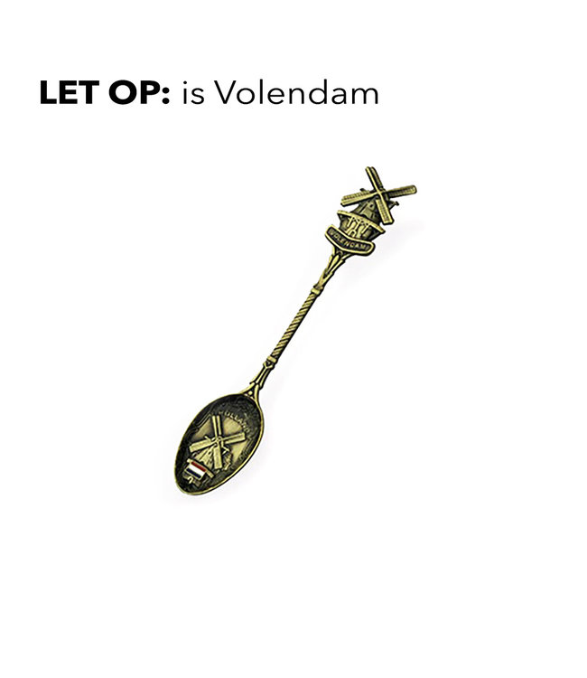 4 stuks Lepel Volendam brons