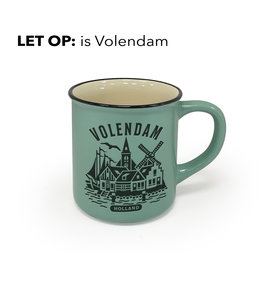 Campmug  Volendam groen