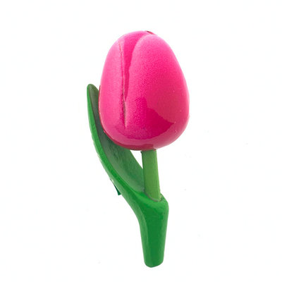 Magneten houten tulp