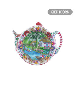 6 stuks teabag holder kleur Giethoorn