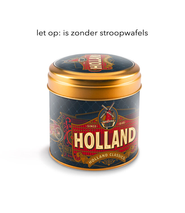 6 stuks blik zonder stroopwafels Holland Charleston