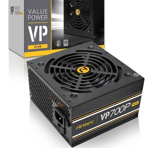 Antec VP700P power supply unit 700 W ATX Zwart Antec VP700P power supply unit 700 W ATX Zwart