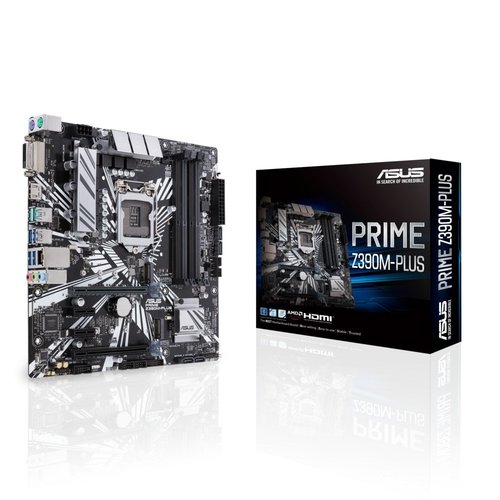 Asus ASUS PRIME Z390M-PLUS moederbord LGA 1151 (Socket H4) Micro ATX Intel Z390 Asus ASUS PRIME Z390M-PLUS moederbord LGA 1151 (Socket H4) Micro ATX Intel Z390