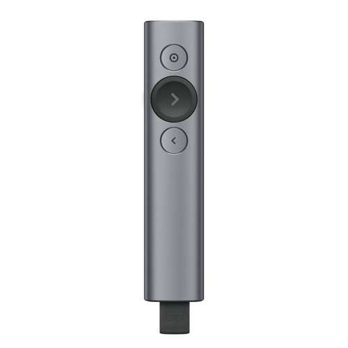 Logitech Spotlight Draadloze presenter Bluetooth/RF Grijs Logitech Spotlight Draadloze presenter Bluetooth/RF Grijs