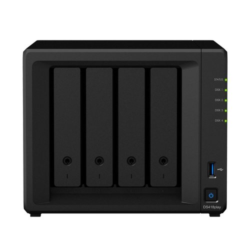 Synology DiskStation DS418play J3355 Ethernet LAN Desktop Zwart NAS Synology DiskStation DS418play J3355 Ethernet LAN Desktop Zwart NAS