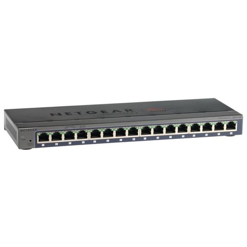 Netgear GS116E Managed L2 Gigabit Ethernet (10/100/1000) Zwart Netgear GS116E Managed L2 Gigabit Ethernet (10/100/1000) Zwart