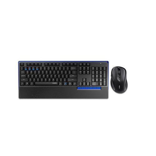 Rapoo 8300T Wireless Keyboard + Mouse desktopset - Black Rapoo 8300T Wireless Keyboard + Mouse desktopset - Black