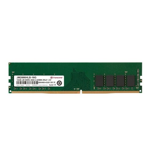 Transcend JetRam JM2666HLB-16G geheugenmodule 16 GB DDR4 2666 MHz Transcend JetRam JM2666HLB-16G geheugenmodule 16 GB DDR4 2666 MHz