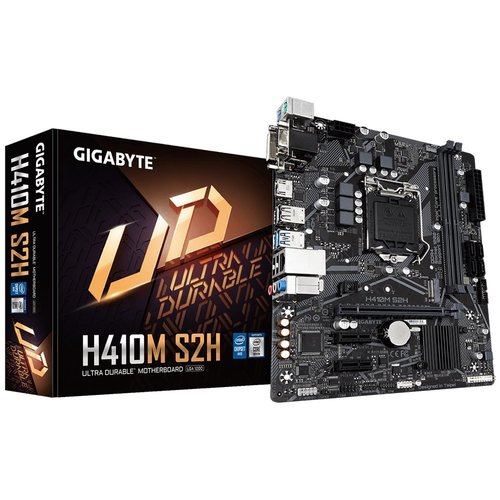 Gigabyte H410M S2H moederbord LGA 1200 Micro ATX Gigabyte H410M S2H moederbord LGA 1200 Micro ATX