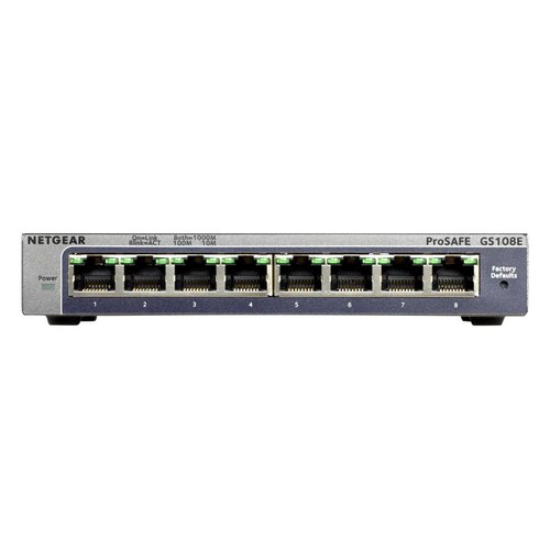 Netgear Prosafe Gigabit Plus Switch GS108Ev3 Netgear Prosafe Gigabit Plus Switch GS108Ev3