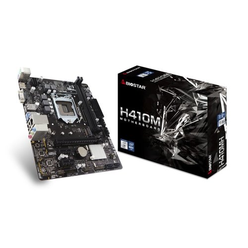 Biostar H410MH moederbord Intel H410 LGA 1200 micro ATX Biostar H410MH moederbord Intel H410 LGA 1200 micro ATX