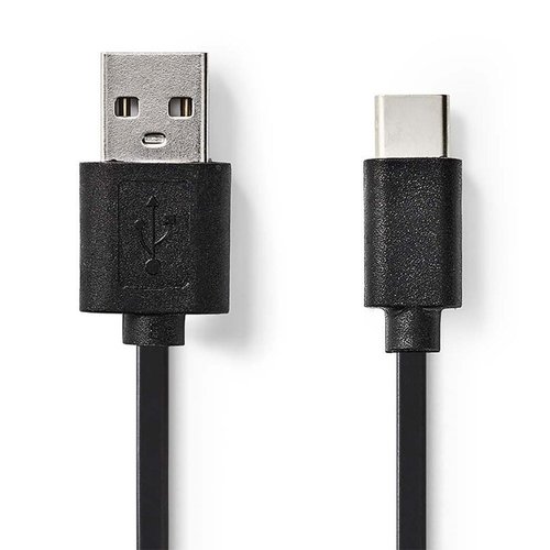 Nedis CCGP60600BK30 USB-kabel 3 m 2.0 USB A USB C Zwart Nedis CCGP60600BK30 USB-kabel 3 m 2.0 USB A USB C Zwart
