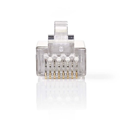 Nedis CCGP89307ME kabel-connector Rj-45 Metallic, Transparant Nedis CCGP89307ME kabel-connector Rj-45 Metallic, Transparant