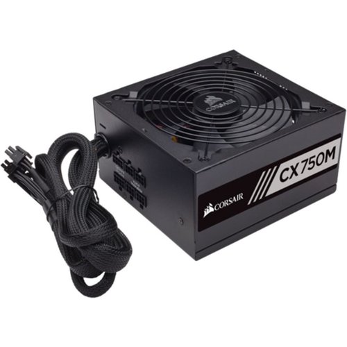 Corsair CX 750M power supply unit 750 W 20+4 pin ATX ATX Zwart Corsair CX 750M power supply unit 750 W 20+4 pin ATX ATX Zwart