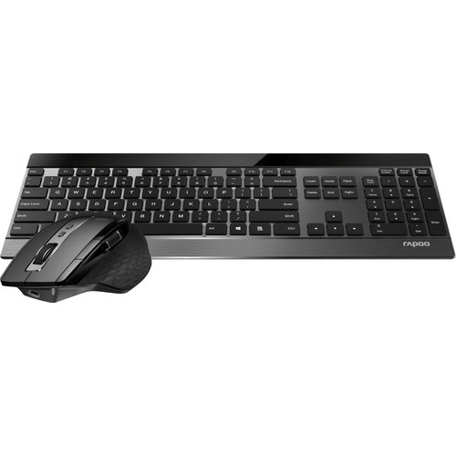 Rapoo 9900M Wireless Keyboard + Mouse Desktopset - Black Rapoo 9900M Wireless Keyboard + Mouse Desktopset - Black