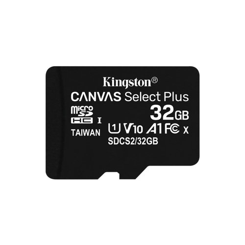 Kingston Technology Canvas Select Plus flashgeheugen 32 GB MicroSDHC UHS-I Klasse 10 Kingston Technology Canvas Select Plus flashgeheugen 32 GB MicroSDHC UHS-I Klasse 10