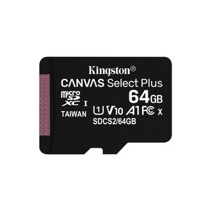 Kingston Canvas Select Plus | MicroSDXC | 64GB | Class 10 | UHS-I U1