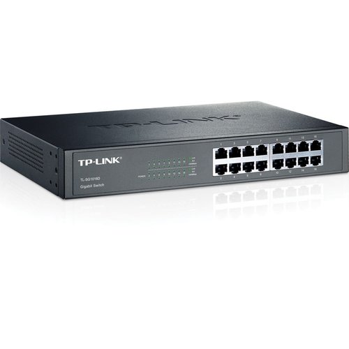 TP-Link TP-LINK TL-SG1016D Unmanaged Gigabit Ethernet (10/100/1000) Zwart TP-Link TP-LINK TL-SG1016D Unmanaged Gigabit Ethernet (10/100/1000) Zwart