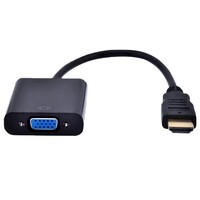 A-HDMI-VGA-04 | HDMI naar VGA Adapter | 0,15 m | Zwart