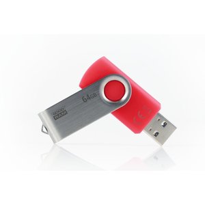 Goodram UTS3 Twister | 64GB USB-A 3.2 Flash Drive | Rood