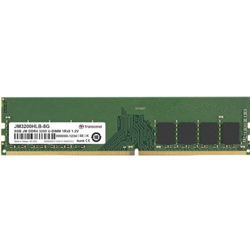 Transcend JetRam JM3200HLB-8G geheugenmodule 8 GB 1 x 8 GB DDR4 3200 MHz Transcend JetRam JM3200HLB-8G geheugenmodule 8 GB 1 x 8 GB DDR4 3200 MHz