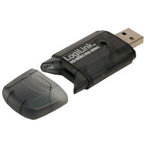 Logilink LogiLink Cardreader USB 2.0 Stick external for SD/MMC geheugenkaartlezer Zwart