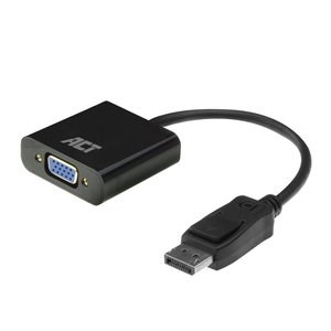 ACT AC7515 DisplayPort naar VGA Adapter | Female | Zip Bag ACT AC7515 DisplayPort naar VGA Adapter | Female | Zip Bag