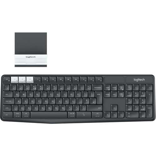 Logitech K375s toetsenbord RF-draadloos + Bluetooth QWERTY US International Grafiet, Wit Logitech K375s toetsenbord RF-draadloos + Bluetooth QWERTY US International Grafiet, Wit