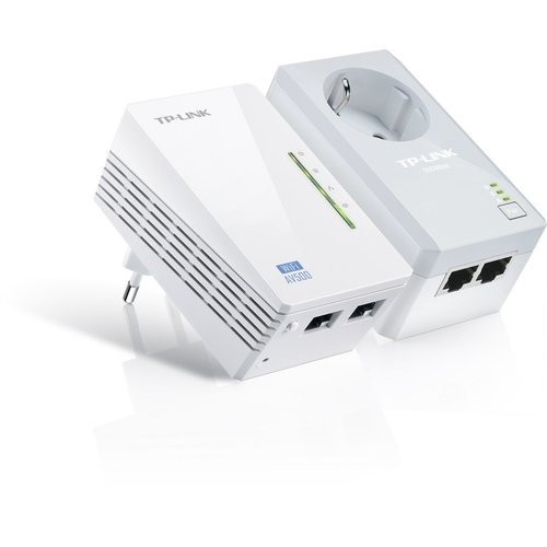TP-Link TP-LINK TL-WPA4226 KIT PowerLine-netwerkadapter 600 Mbit/s Ethernet LAN Wi-Fi Wit 2 stuk(s) TP-Link TP-LINK TL-WPA4226 KIT PowerLine-netwerkadapter 600 Mbit/s Ethernet LAN Wi-Fi Wit 2 stuk(s)