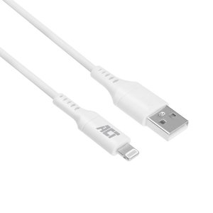 ACT kabel | USB-A naar Lightning | 2 m | Wit | AC3012