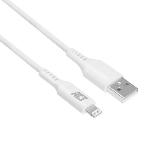 ACT AC3012 Lightning-kabel 2 m Wit