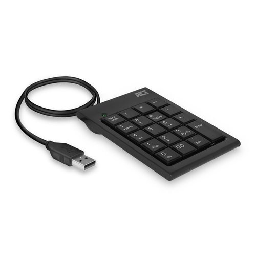 ACT AC5480 numeriek toetsenbord Universeel USB Zwart ACT AC5480 numeriek toetsenbord Universeel USB Zwart