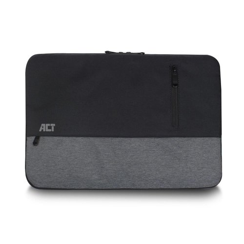 ACT AC8545 notebooktas 39,6 cm (15.6") Opbergmap/sleeve Zwart, Grijs