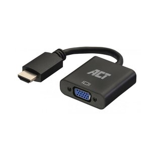 ACT AC7535 | HDMI naar VGA Adapter | 0,23 m | Zwart