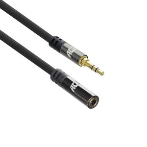 ACT AC3617 audio kabel 5 m 3.5mm Zwart