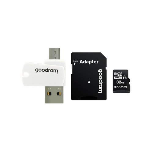 Goodram M1A4 All in One 32 GB MicroSDHC UHS-I Klasse 10 Goodram M1A4 All in One 32 GB MicroSDHC UHS-I Klasse 10