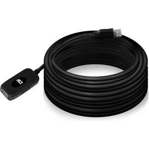 ACT AC6010 | USB 2.0 Signaalversterker | USB-A naar USB-A | 10m | Zwart